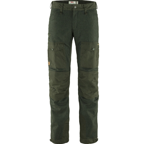 Fjällräven Calças de lã Värmland M, 662 Deep Forest, tamanho 48