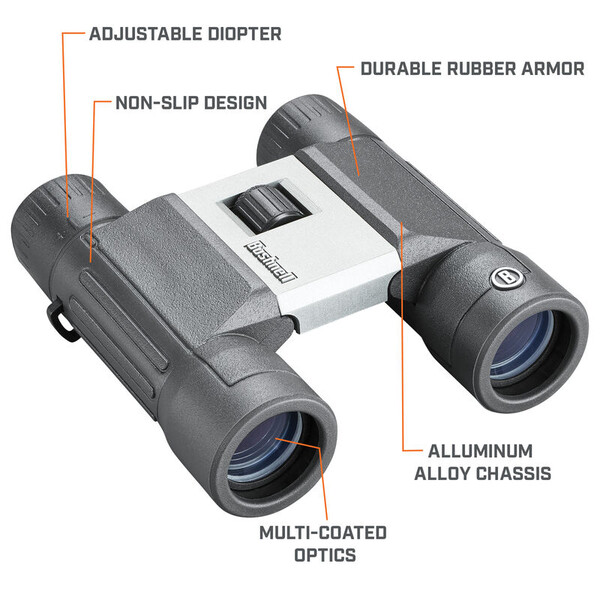 Bushnell Binóculo Powerview 2.0 10x25 Aluminum, MC