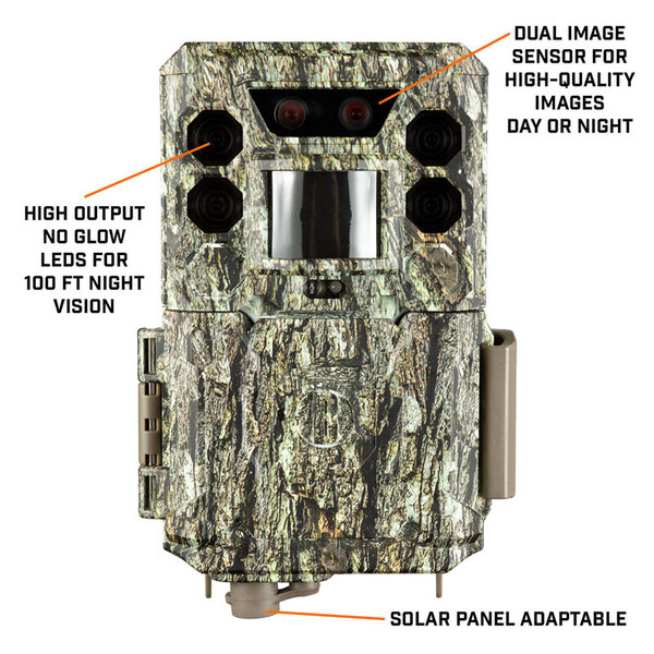 Bushnell Câmera foto selvagem 30MP dual core treebark camo no glow