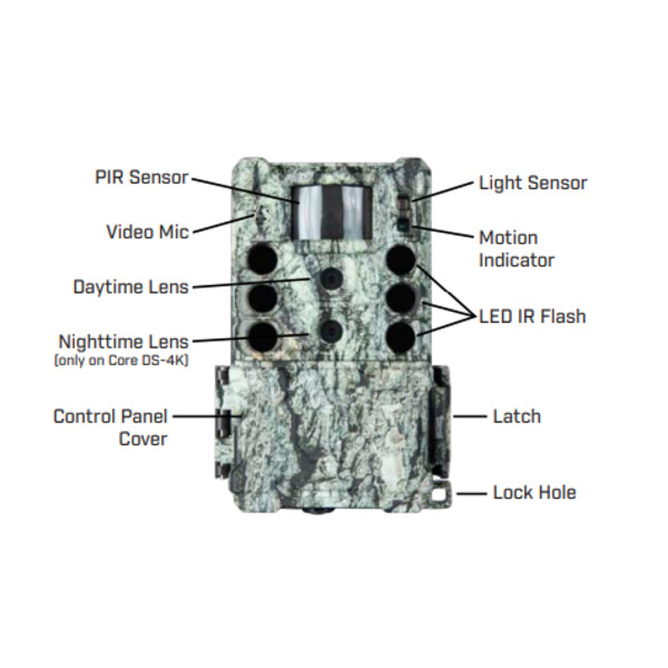 Bushnell Câmera foto selvagem 32MP CORE DS4K Tree Bark Camo No Glow, Caixa 5L