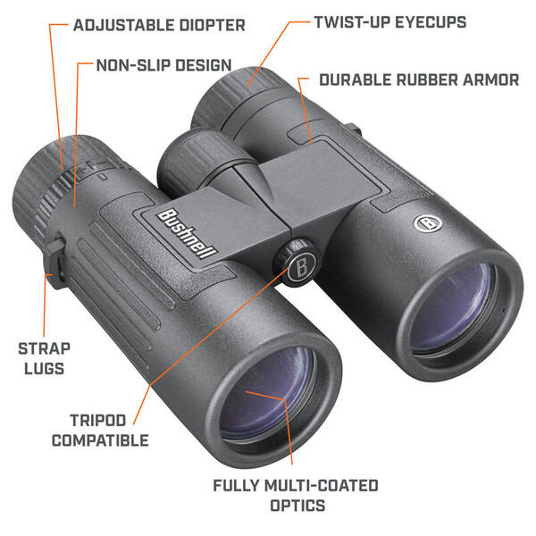 Bushnell Binóculo Legend 10x42 Roof, preto, FMC