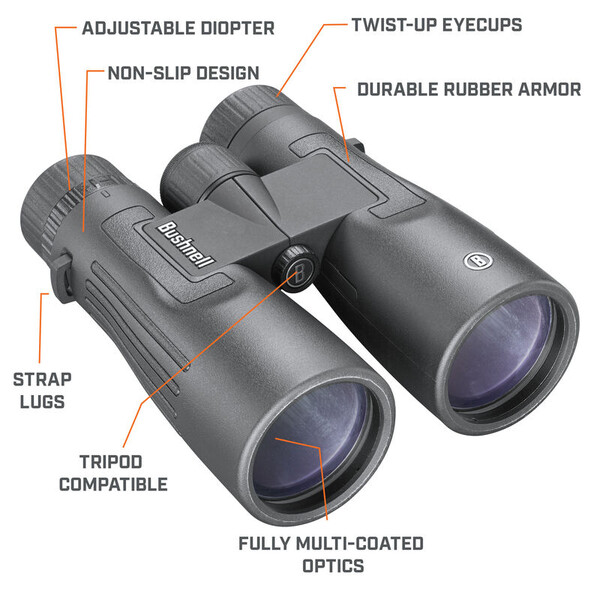 Bushnell Binóculo Legend 12x50 Roof, preto, FMC
