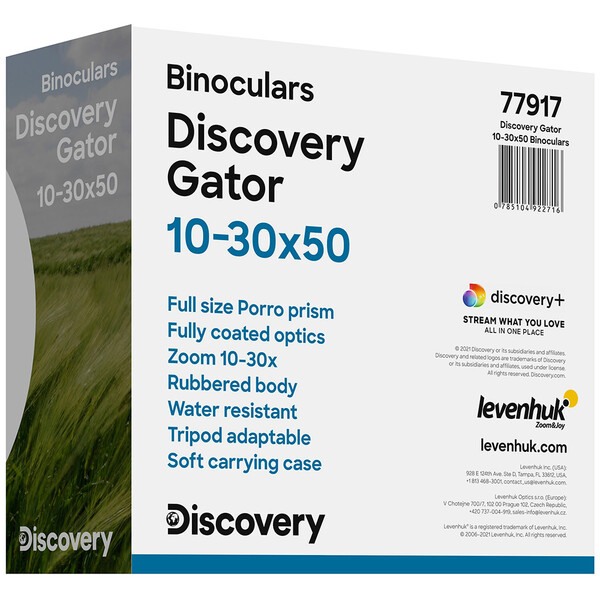 Discovery Binóculos com zoom Gator 10-30x50