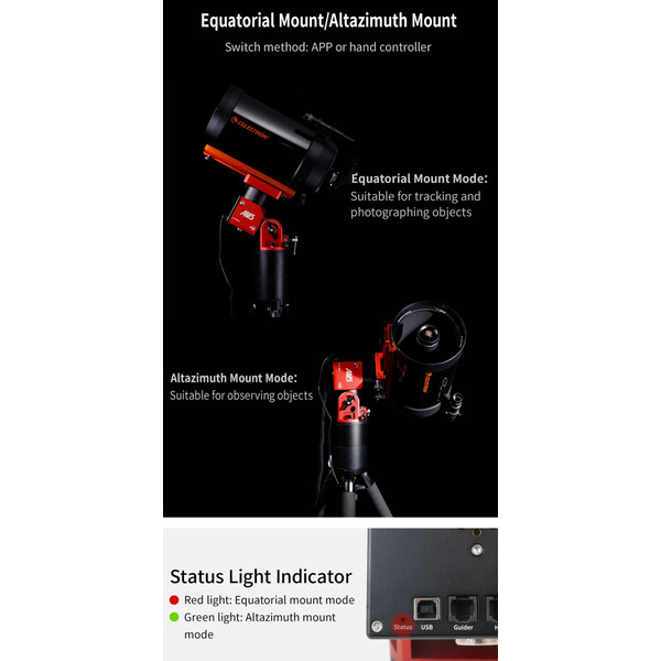 ZWO Montagem equatorial harmónica AM5 + tripé em Carbono