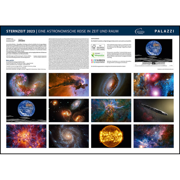 Palazzi Verlag Calendário Sternzeit 2023