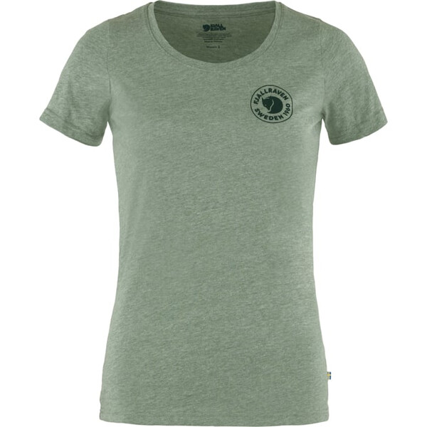 Fjällräven 1960 Logo T-Shirt W, 614-999 Patina Verde-Melange, M