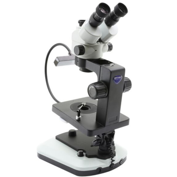 Optika Microscópio estéreo zoom OPTIGEM-20 trino, BF, DF, Greenough, w.d. 100mm, 10x/21mm, 0.7x-4.5x