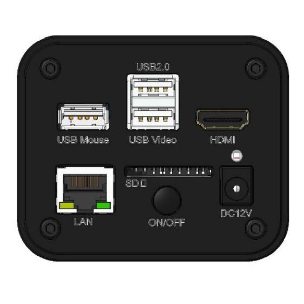 Optika Câmera C-HUB4K, a cores, CMOS, 1/1,8 polegadas, 2,0x2,0µm, 30 fps, 4K/USB/HDMI, 8Mp