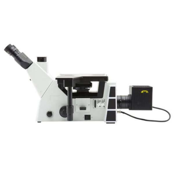 Optika Microscópio invertido IM-5MET, MET trino, inverso, 10x24mm, AL, Halogen, 12V/100W w.o. objectivas