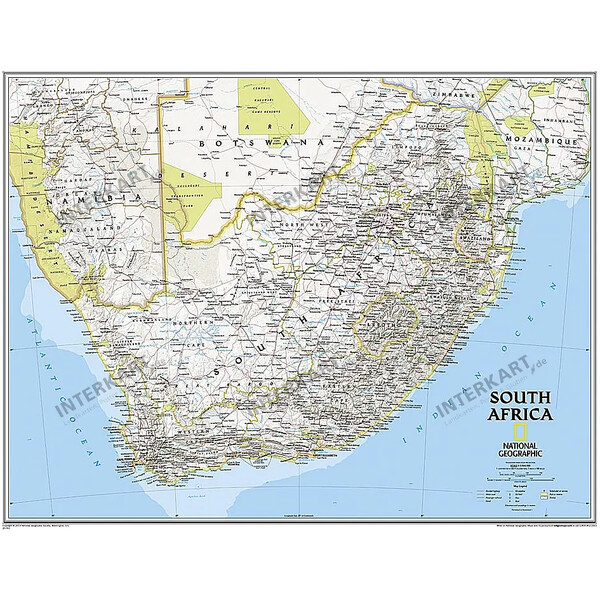 National Geographic Mapa África do Sul (77 x 66 cm)