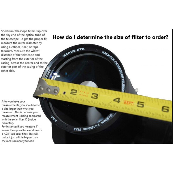 Spectrum Telescope Filtro Glass Solar 266mm