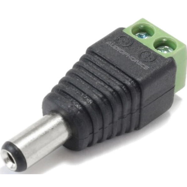 Pierro Astro Adaptador de ficha de 5,5/2,1 mm para terminais de parafuso