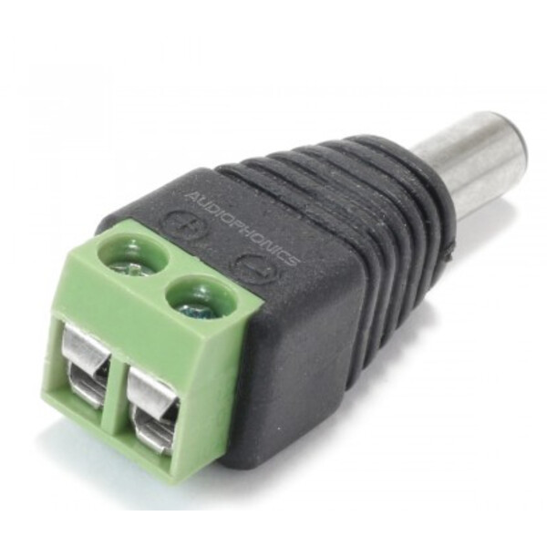 Pierro Astro Adaptador de ficha de 5,5/2,1 mm para terminais de parafuso