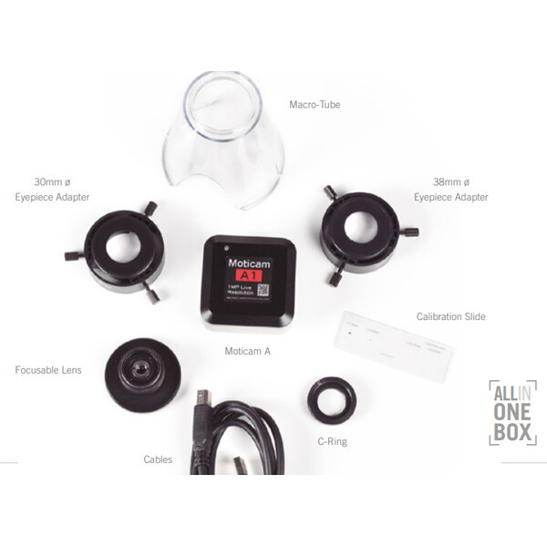 Motic Câmera A8, a cores, sCMOS, 1/3", 1.34µm, 30fps, 8MP, USB 3.0 & USB 2.0