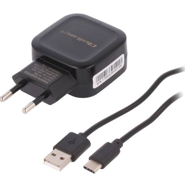 Pierro Astro Fonte de alimentação 5V 3A com Cabo USB tipo C