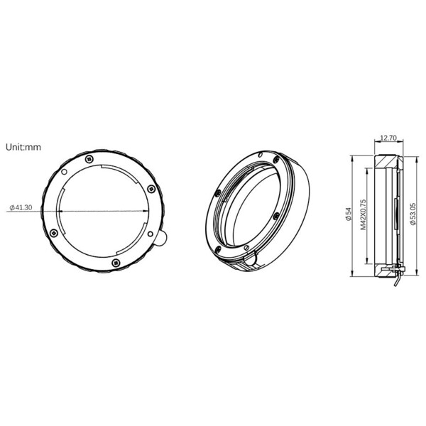 ZWO Adaptadores lentes DSLR T2 / Micro Four Thirds