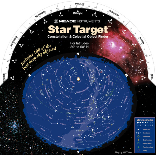 Meade Sternenkarte Planisphäre