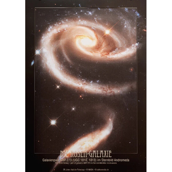 AstroMedia Poster Galáxia Rosa Arp 273