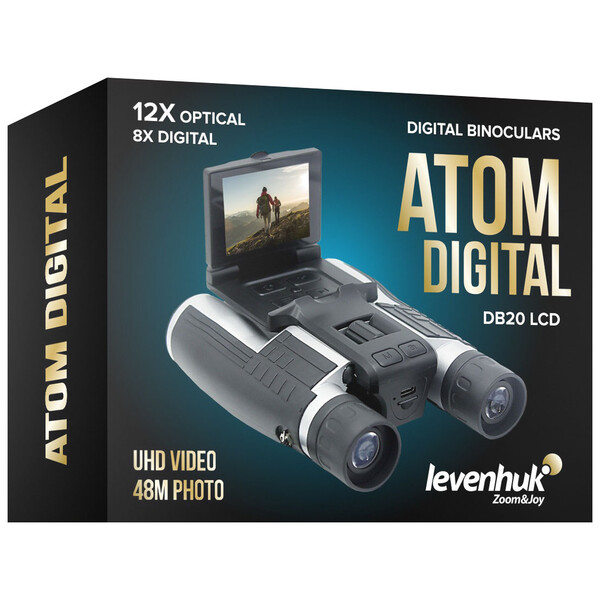 Levenhuk Binóculo 12x32 Atom Digital DB20 LCD