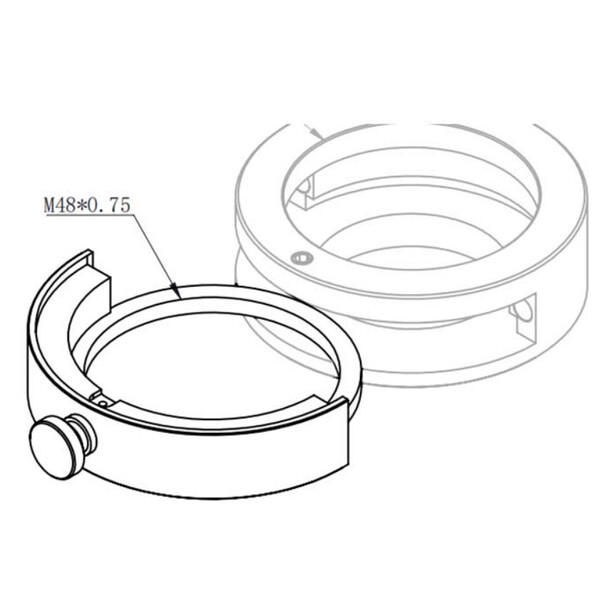 ZWO Suporte de filtro para a gaveta de filtro 2"
