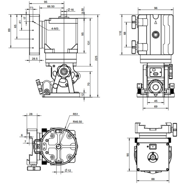 iOptron Montagem HAE29 Strain Wave AZ/EQ SWG