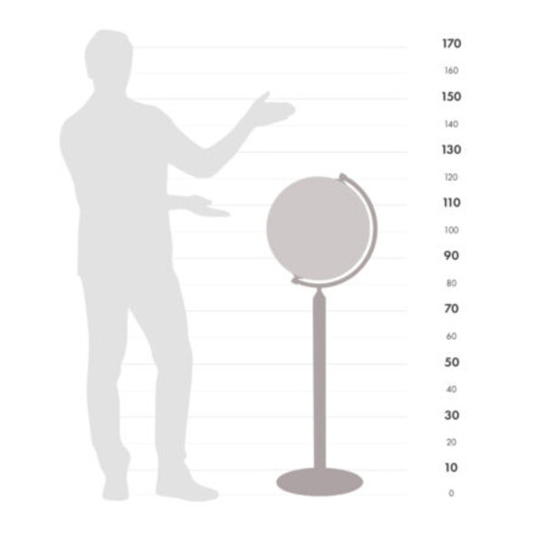 Zoffoli living Globo com pedestal Vasco da Gama All Black 40cm