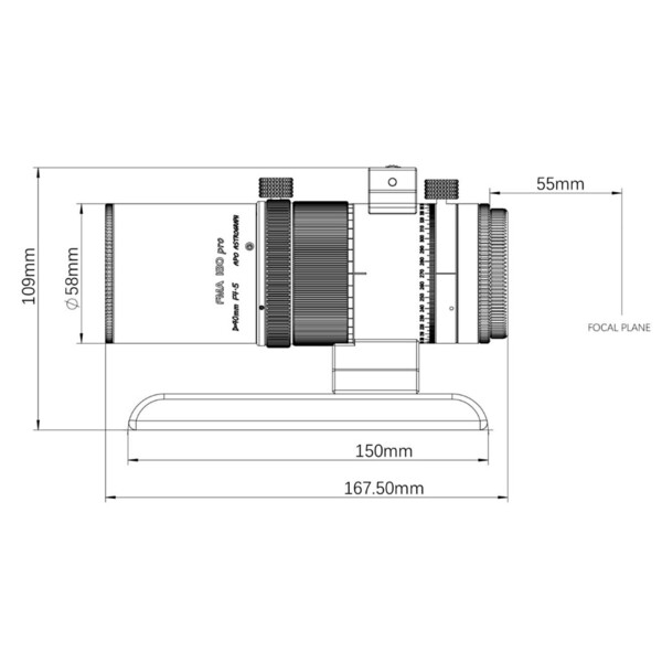 Askar Refrator apocromático AP 40/180 FMA180PRO OTA