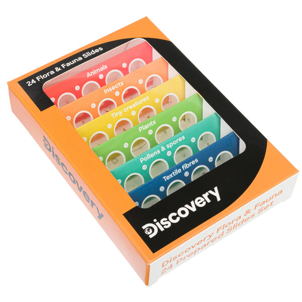 Discovery Fauna e flora 24 Lâminas preparadas para microscópio