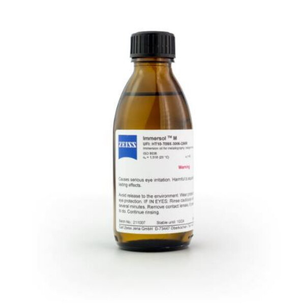 ZEISS Imersão em óleo Immersol M, frasco de 100 ml