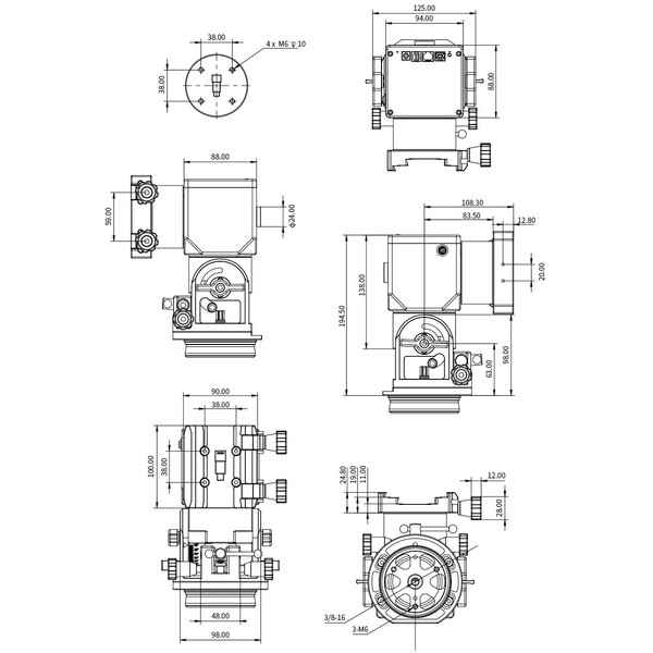 ZWO Montagem AM3 Harmonic Equatorial Mount