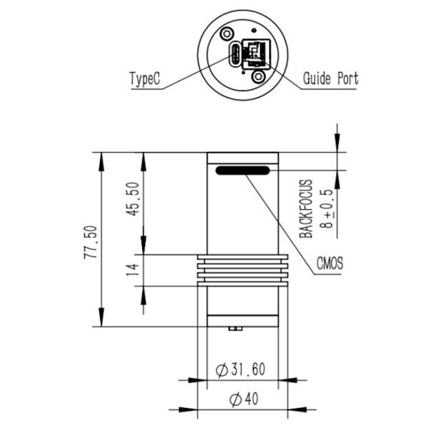 QHY Câmera Kamera 5III 678C Color
