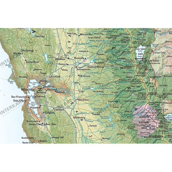 National Geographic Mapa regional Pacific Crest Trail (46 x 122 cm)