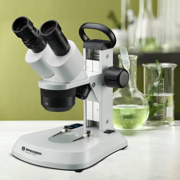 Bresser Microscópio stéreo Analyth STR 10x-40x bino; Greenough; 50mm; 10x/20; 10-40x; LED, câmara, 2MP