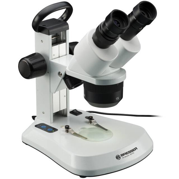 Bresser Microscópio stéreo Analyth STR 10x-40x bino; Greenough; 50mm; 10x/20; 10-40x; LED, câmara, 2MP