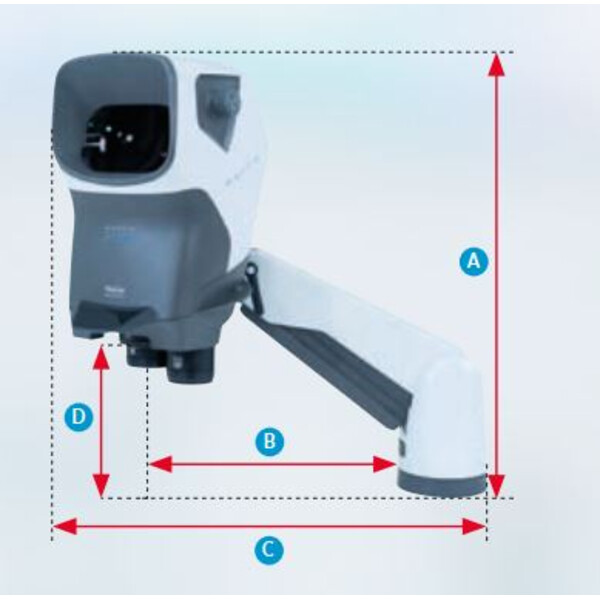 Vision Engineering Microscópio stéreo MANTIS ERGO com "suporte universal Verso" (sem lentes) SMR200