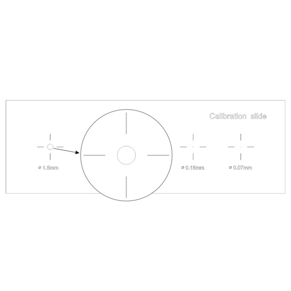 MAGUS Lâmina de microscópio para Calibragem CS5