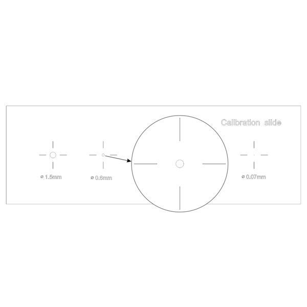 MAGUS Lâmina de microscópio para Calibragem CS5