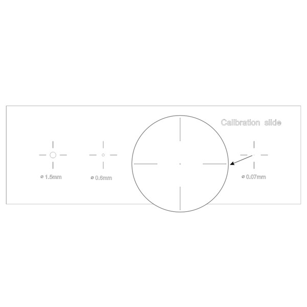 MAGUS Lâmina de microscópio para Calibragem CS5