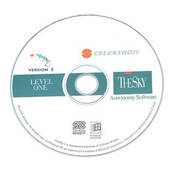 Celestron Software CD-ROM 'The Sky', Nível 1
