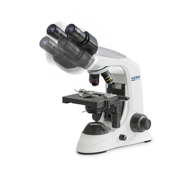 Kern Microscópio Bino Achromat 4/10/40/100, HWF10x18, 3W LED, OBE 132