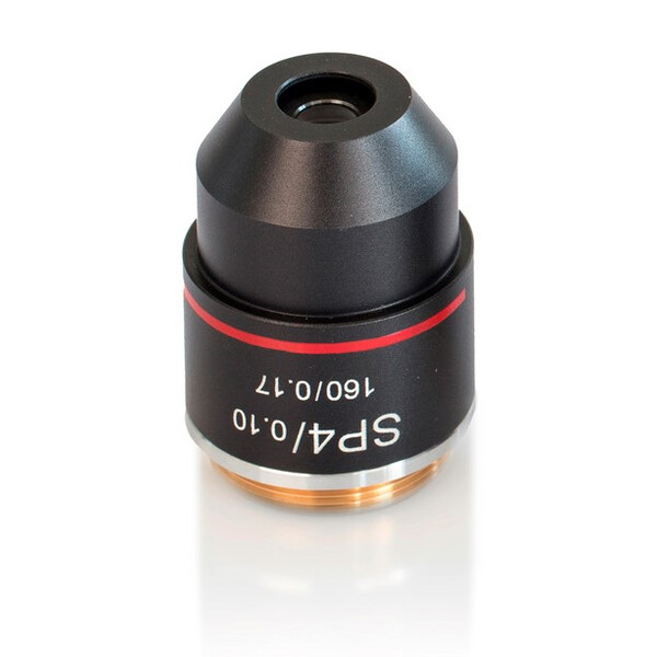 Kern Objetivos, OBB-A1562, e-plan, achro, 4x/0.1, l.d. 14.5mm, anti-fungos