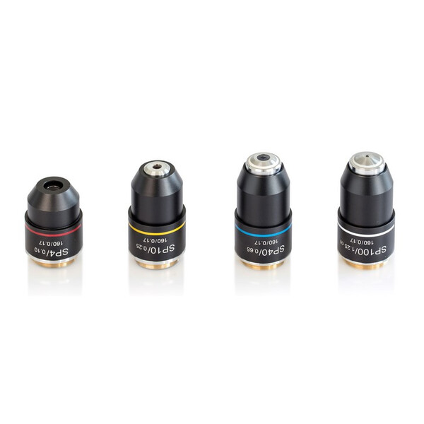 Kern Objetivos, OBB-A1562, e-plan, achro, 4x/0.1, l.d. 14.5mm, anti-fungos