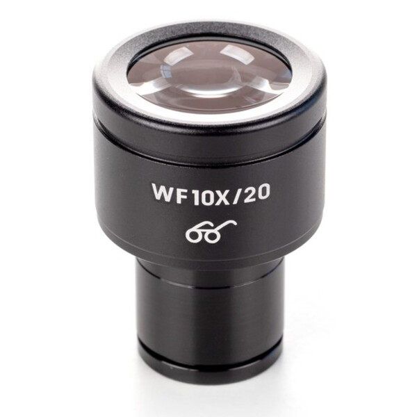Kern Oculares de Ø 23,2 mm, OBB-A1618, HWF 10x/Ø20mm, com escala de 0,1 mm, High-Eye-Point, Anti-Fungus