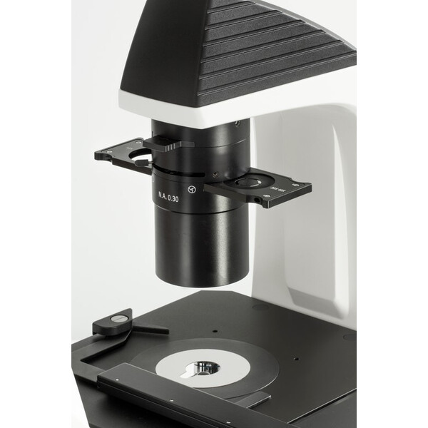 Kern Microscópio invertido OCM 167, FL, PH, trino, Condensador N.A. 0,3 fixo, 10x-40x, Al, Dl, 5W LED