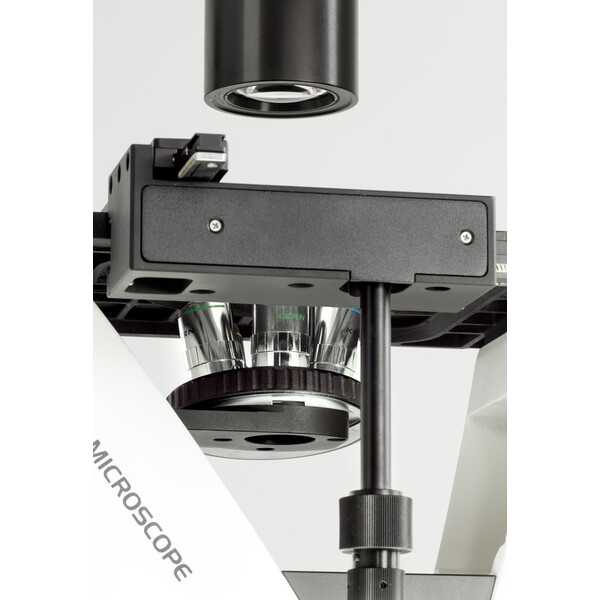 Kern Microscópio invertido OCM 168, FL, PH, trino, Condensador N.A. 0,3 fixo, 10x-40x, LED 5W, Al/Dl