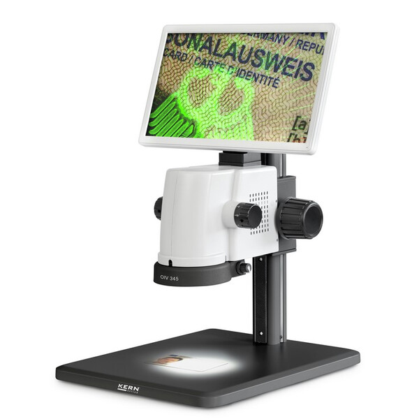 Kern Microscópio OIV 345, Digital, 0,7x-4,5x, LED, alumínio, HDMI