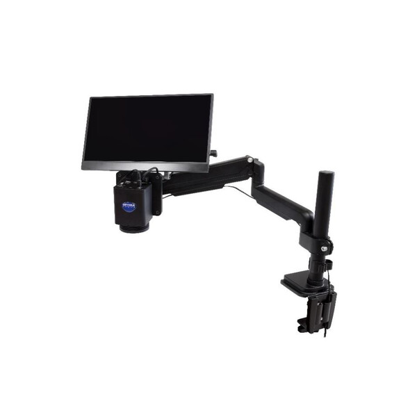 Optika Microscópio IS-4K3, zoom opt. 1x-18x, focagem automática, 8 MP, 4K Ultra HD, suporte para pantógrafo, 15,6