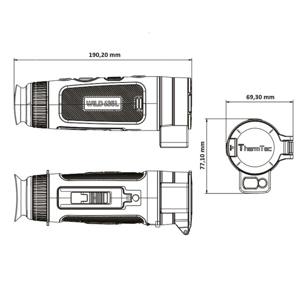 ThermTec Câmara térmica Wild 635L Laser Rangefinder