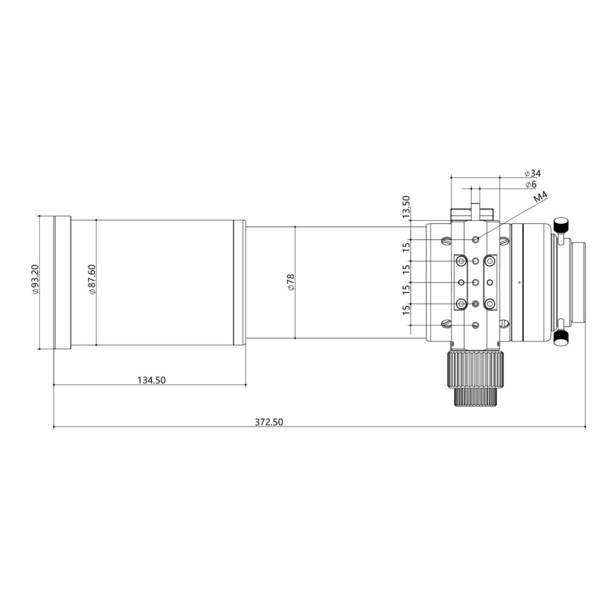 Askar Refrator apocromático AP 71/490 Flat-Field 71F OTA