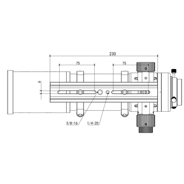 Askar Refrator apocromático AP 71/490 Flat-Field 71F OTA